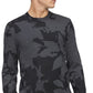 Calvin Klein Men's Regular-Fit Textured Floral Jacquard Sweater Black Size Extra Large