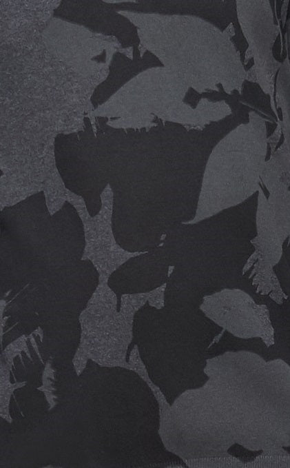 Calvin Klein Men's Regular-Fit Textured Floral Jacquard Sweater Black Size Extra Large