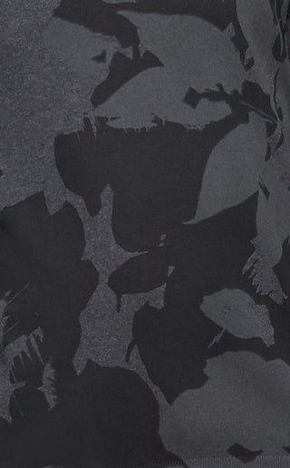 Calvin Klein Men's Regular-Fit Textured Floral Jacquard Sweater Black Size Extra Large