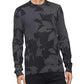 Calvin Klein Men's Cotton Modal Printed Crew Neck Sweater Gray Size Large