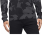 Calvin Klein Men's Cotton Modal Printed Crew Neck Sweater Gray Size Large