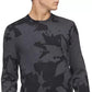 Calvin Klein Men's Regular-Fit Textured Floral Jacquard Sweater Gray Size Medium