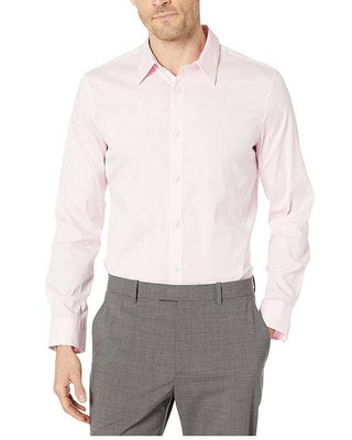 Calvin Klein Men's Chambray Shirt Pink Size Small