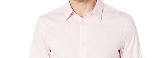 Calvin Klein Men's Chambray Shirt Pink Size Small
