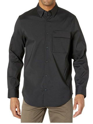 Calvin Klein Men's Utility Shirt Charcoal Size Large
