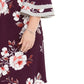 Love Squared Women's Trendy Plus Size Off-The-Shoulder Floral Dress Purple Size XX-Large
