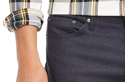 Levis Men's 511 Slim-Fit Stretch Flannel Jeans Black Size 33X30