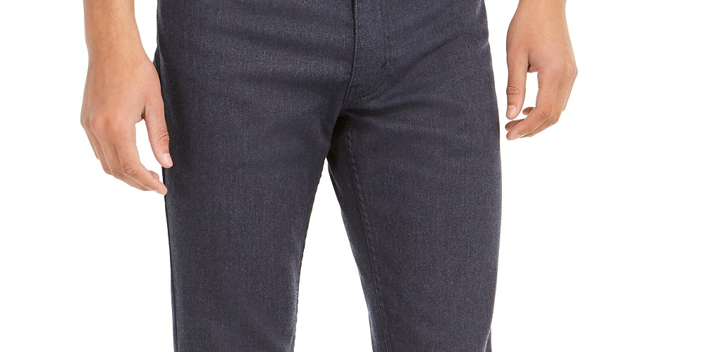 Levis Men's 511 Slim-Fit Stretch Flannel Jeans Black Size 32X34