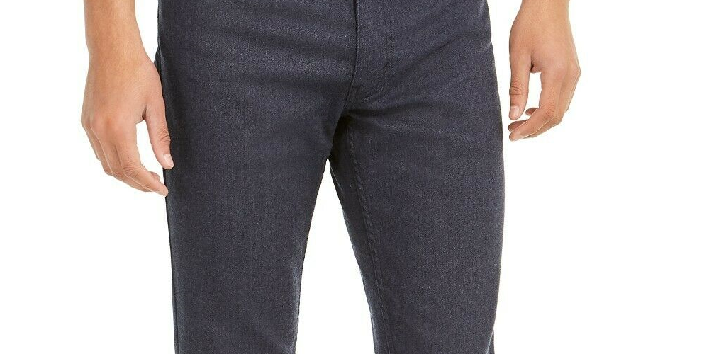 Levis Men's 511 Slim-Fit Stretch Flannel Jeans Black Size 33X34