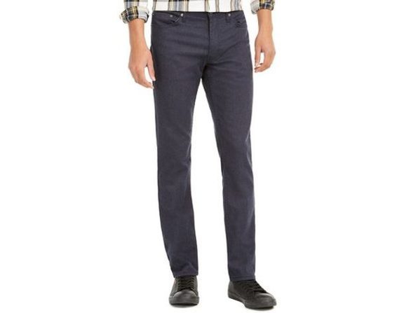 Levis Men's 511 Slim-Fit Stretch Flannel Jeans Dark Blue Size 30X32