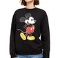 Disney Juniors' Mickey Mouse Graphic Sweatshirt Black Size Medium