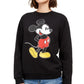 Disney Juniors' Mickey Mouse Graphic Sweatshirt Black Size Small