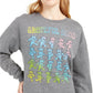 Love Tribe Juniors' Grateful Dead Cropped Graphic Sweatshirt Dark Gray Size X-Large