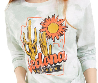 Love Tribe Juniors' Sedona Graphic T-Shirt Green Size Medium