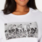 Love Tribe Women's Trendy Plus Size Friends Group T-Shirt White Size 2X