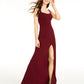 B Darlin Juniors' Strappy-Back Gown Red Size 5