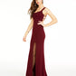 B Darlin Juniors' Strappy-Back Gown Red Size 5