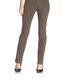 Style & Co Women's Tummy-Control Slim-Leg Brown Size 16
