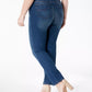 Style & Co Women's Plus & Petite Plus Size Tummy-Control Slim-Leg Jeans  Blue Size 18