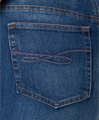 Style & Co Women's Plus & Petite Plus Size Tummy-Control Slim-Leg Jeans  Blue Size 18