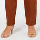 Style & Co Women's Plus Size Tummy-Control Slim-Leg Jeans Brown Size 16W