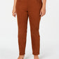 Style & Co Women's Plus Size Tummy-Control Slim-Leg Jeans Brown Size 16W
