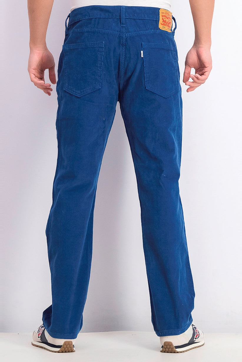 Levi's Men's 514 Straight-Leg Corduroy Pants Blue Size 31X32