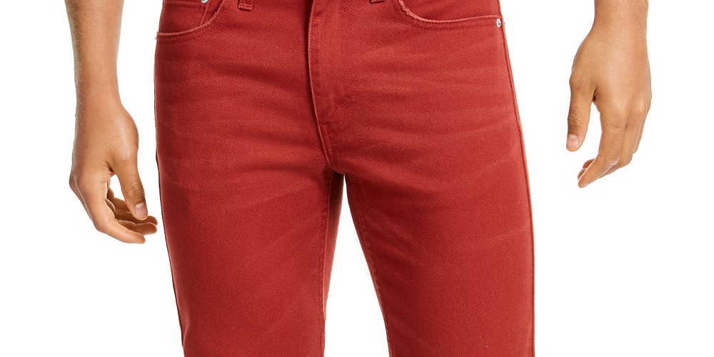 Levi's Men's 514 Straight Fit Jeans Red Size 30X30