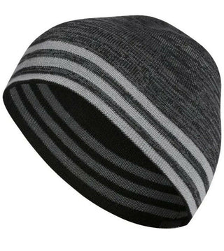Adidas Men's Eclipse Striped Reversible Beanie Black Size Regular