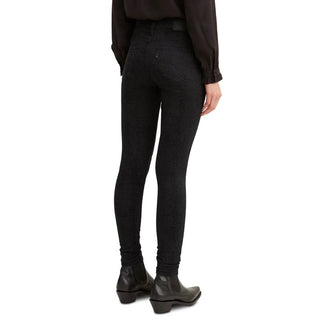 Levi's Women's 720 Python-Print High-Rise Super Skinny Jeans Black Size 32X30