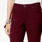 Style & Co Women's Curvy-Fit Skinny Fashion Jeans Red Size 10