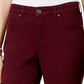 Style & Co Women's Curvy-Fit Skinny Fashion Jeans Wine Size 6