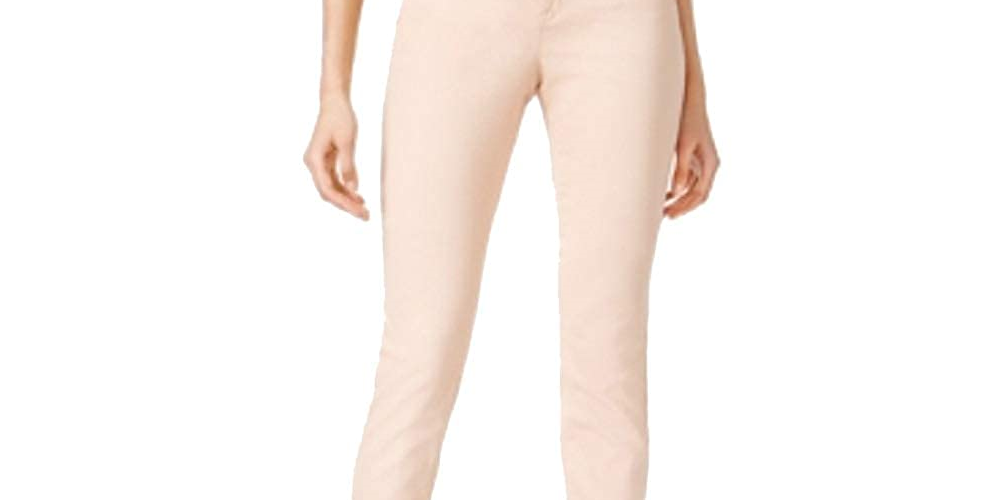Style & Co Women's Curvy-Fit Skinny Fashion Jeans Pink Size 16