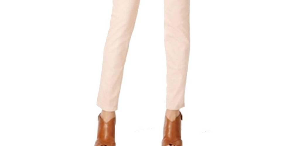 Style & Co Women's Curvy-Fit Skinny Fashion Jeans Pink Size 16