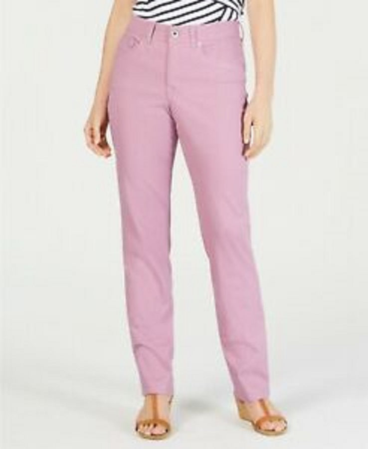 Style & Co Women's Curvy-Fit Skinny Fashion Jeans   Purple Size 14