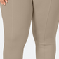 Style & Co Women's Plus Size Seamed Ponte Leggings Brown Size 20