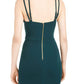 Sequin Hearts Juniors' Strappy Scuba Sheath Dress Dark Green Size 7