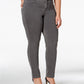 Style & Co Women's Plus Size Tummy-Control Slim-Leg Jeans Gray Size 18W