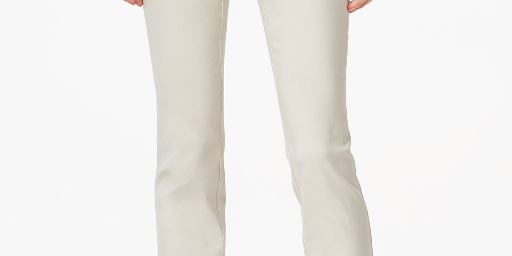 Style & Co Women's Petite Pull-On Capri Pants  Brown Size Petite Large