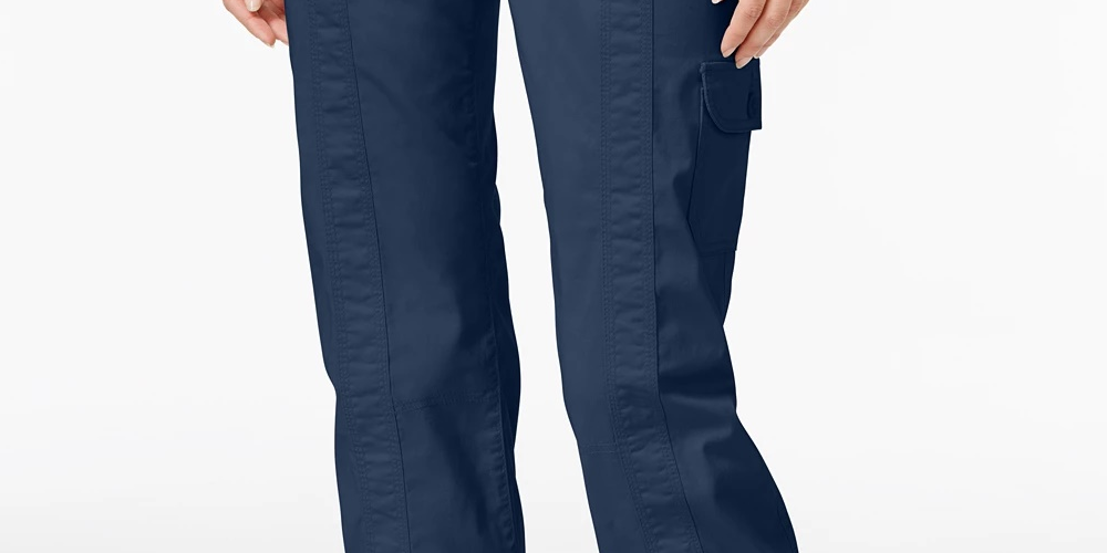 Style & Co Women's Capri Cargo Pants Blue Size 4