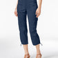 Style & Co Women's Capri Cargo Pants Blue Size 6
