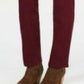 Style & Co Women's Tummy-Control Straight-Leg Fashion Jeans Red Size 6
