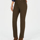 Style & Co Women's Rail Tummy-Control Straight-Leg Jeans Olive Size 18 Short