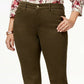 Style & Co Women's Tummy-Control Straight-Leg Fashion Jeans Green Size 8 S