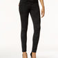 Style & Co Women's Petite Printed Seam-Front Leggings Black Size Petite Small
