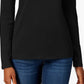 Charter Club Women's Pima Cotton Long-Sleeve Top Black Size X-Large