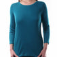 Charter Club Women's Pima Cotton Long-Sleeve Top Green Size Small