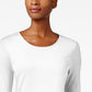 Charter Club Women's Pima Cotton Long-Sleeve Top White Size 2 Extra Large