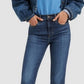 Levi's Women's 724 Raw-Hem Cropped Straight-Leg Jeans Blue Size Small
