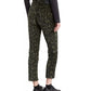 Levi's Women's Limited 724 Printed Cropped Straight Leg Jeans Green Size 32